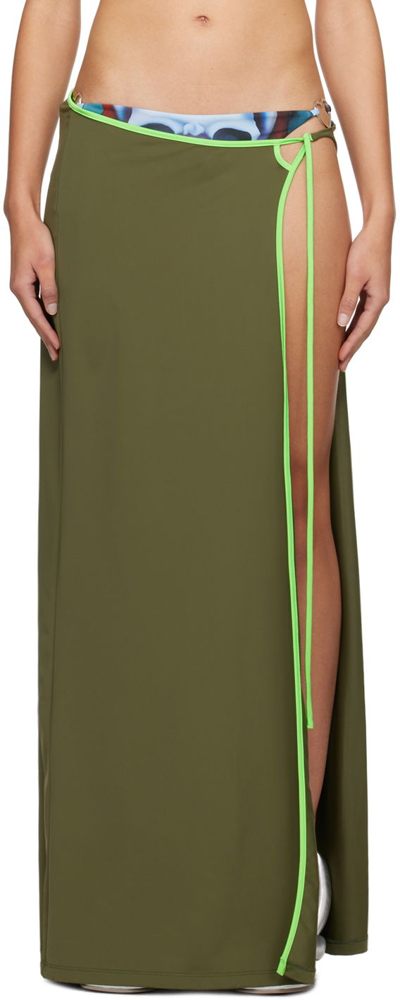 Hame Ottolinger Ottolinger Wrap Maxi Skirt Vihreä | 501003