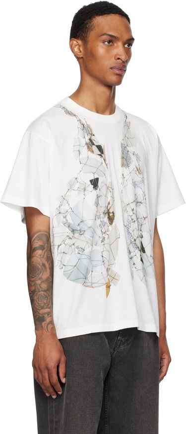 T-paita Maison Margiela MM6 Maison Margiela Printed T-Shirt Valkoinen | SH0GC0056 S24312, 1