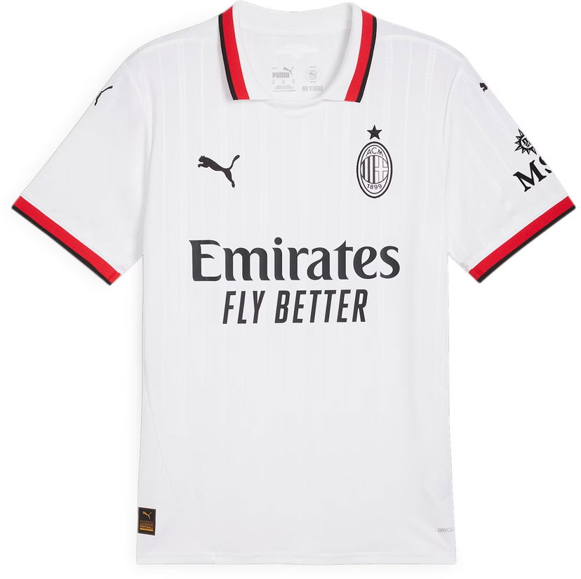 Jersey Puma AC Milan Away Jersey Replica 2024/25 Valkoinen | 775015-02