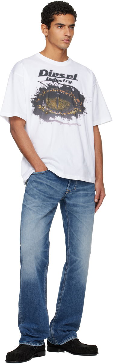 T-paita Diesel T-Boxt T-shirt with Eye Graphic Print Valkoinen | A19640-0PLAT-100, 3