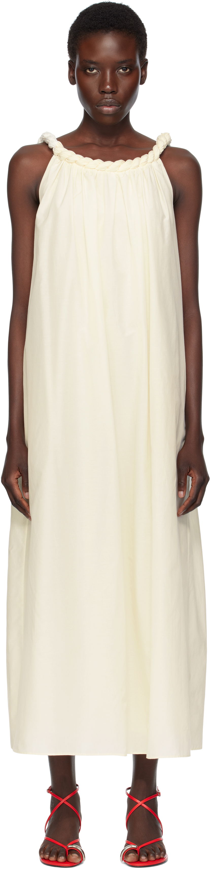 Mekko Loulou de Saison Loulou de Saison Kika Maxi Dress Valkoinen | KIKA