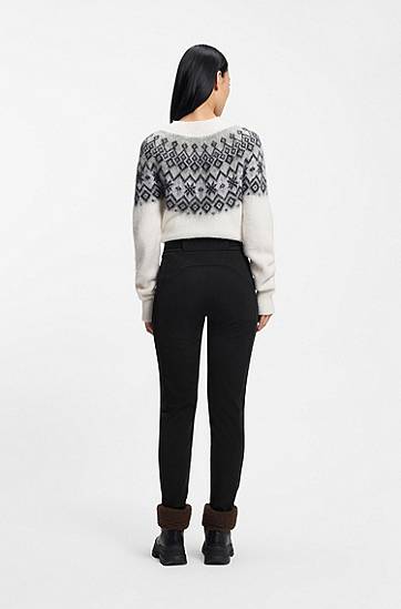 Housut BOSS Ski water-repellent trousers with stirrups Musta | 50544377, 1