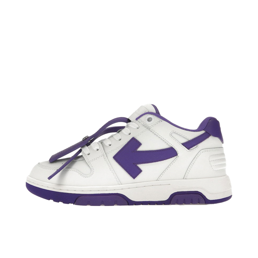 Tennarit ja kengät Off-White Out Of Office OOO Low Tops White Purple Valkoinen | OMIA189F22LEA0010135