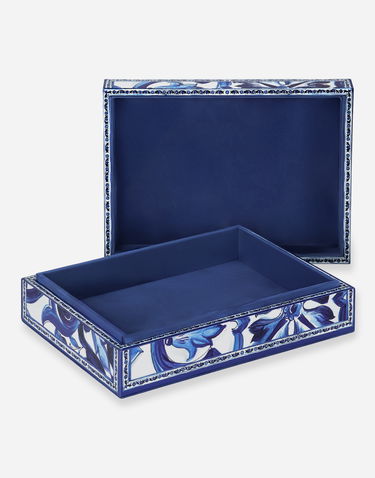 Kodin sisustus Dolce & Gabbana Dolce & Gabbana Large Decorated Plexiglass Box Onesize Sininen | TCC201TCAMYUB008, 3