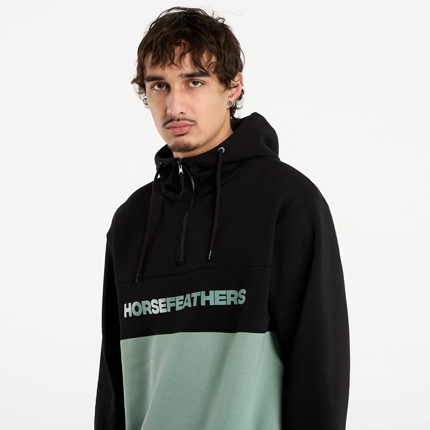Huppari Horsefeathers Fulton Half-Zip Color-Block Hoodie Monivärinen | SM1354I, 1