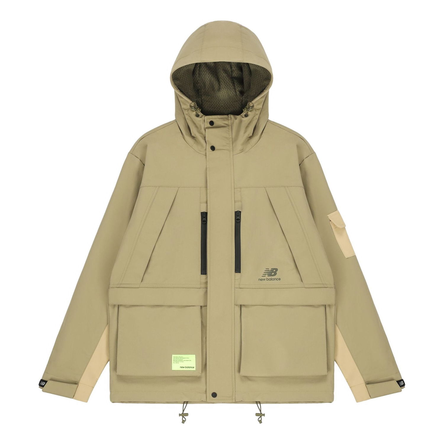 Tuulitakki New Balance Men's Woven Hooded Jacket With Multiple Pockets Vihreä | AMJ21356-TCO, 0