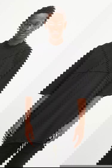 T-paita Rick Owens Rick Owens DRKSHDW Jumbo SS T-Shirt Musta | DU02E7274.RIGET2, 0