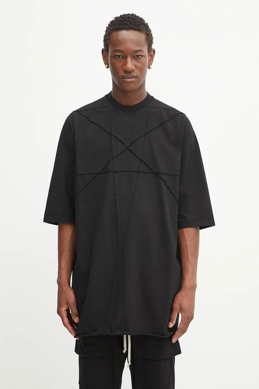 T-paita Rick Owens Rick Owens DRKSHDW Jumbo SS T-Shirt Musta | DU02E7274.RIGET2
