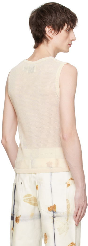 Tankkitoppi Feng Chen Wang Feng Chen Wang Open Knit Tank Top Beige | FUS17KT01W, 2
