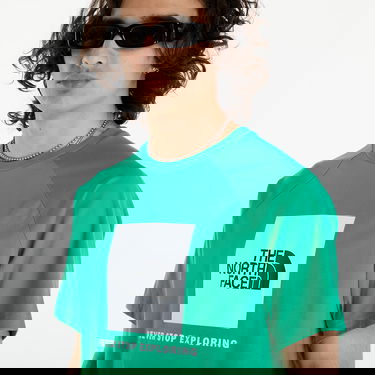 T-paita The North Face S/S Raglan Redbox Tee Optic Emerald Vihreä | NF0A87NJPO81, 3