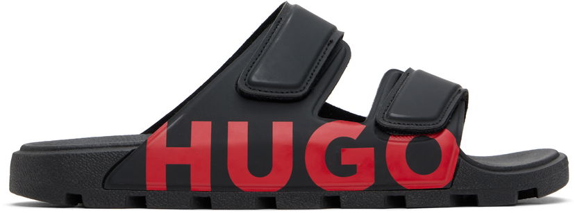Tennarit ja kengät BOSS Hugo Double-Touch Closure Logo Sandals Musta | 50542042