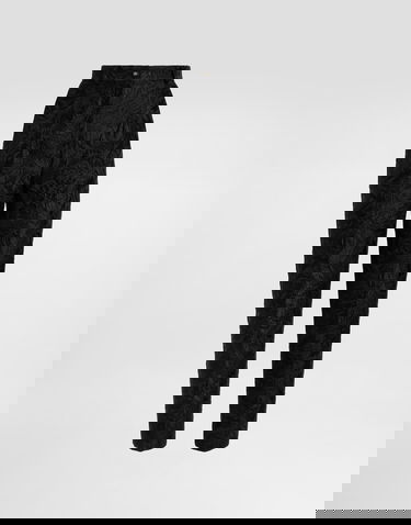 Housut Dolce & Gabbana Dolce & Gabbana Peony-Motif Brocade Trousers Musta | FTAM2THJMQON0000, 0