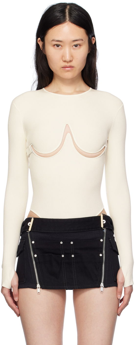 Body Dion Lee Double Underwire Bodysuit Valkoinen | A7791PS24