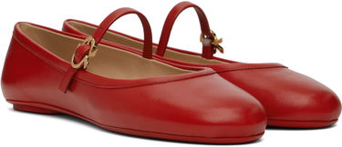 Tennarit ja kengät Gianvito Rossi Gianvito Rossi Carla Ballerina Flats Punainen | G22223-05GOM-NXF, 3
