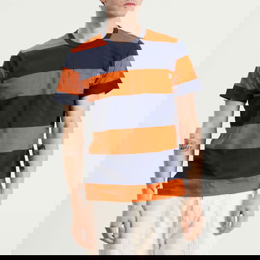 T-paita YMC YMC Wild Ones Block Stripe T-Shirt Oranssi | P6ZAM-40, 2