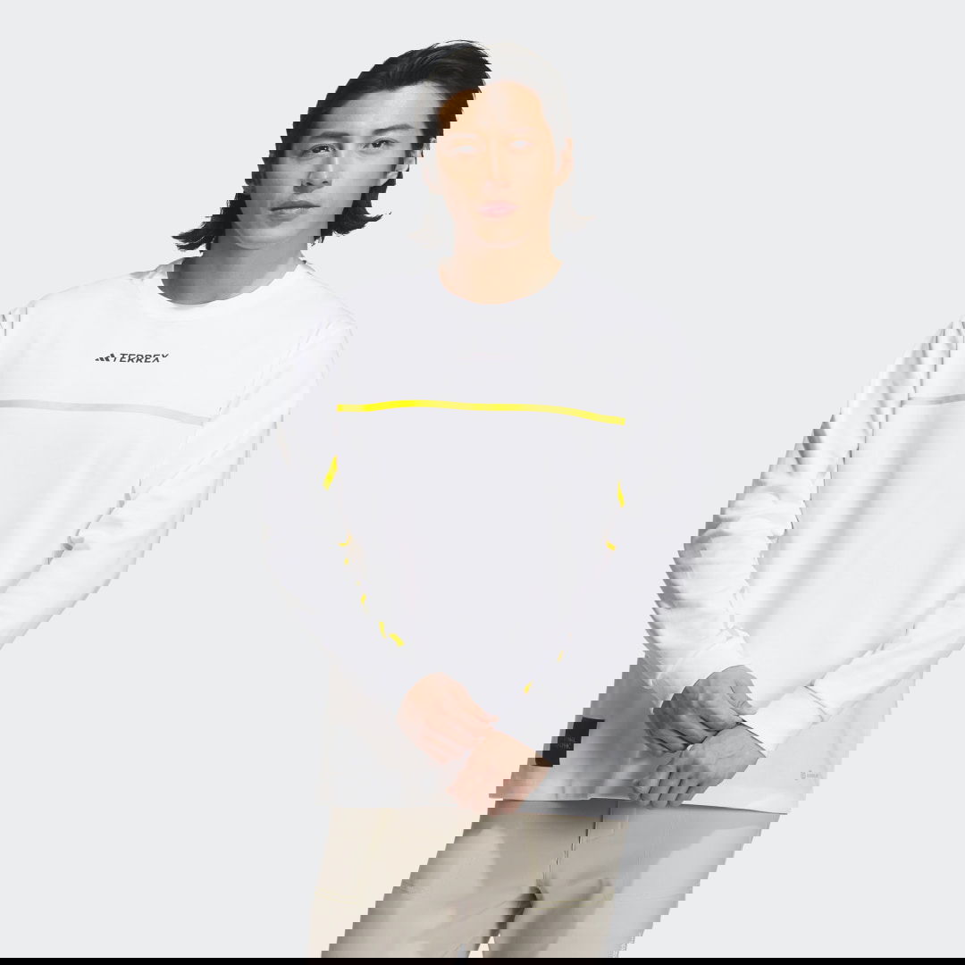 T-paita adidas Performance National Geographic Long Sleeve Tech Valkoinen | IL8976, 1