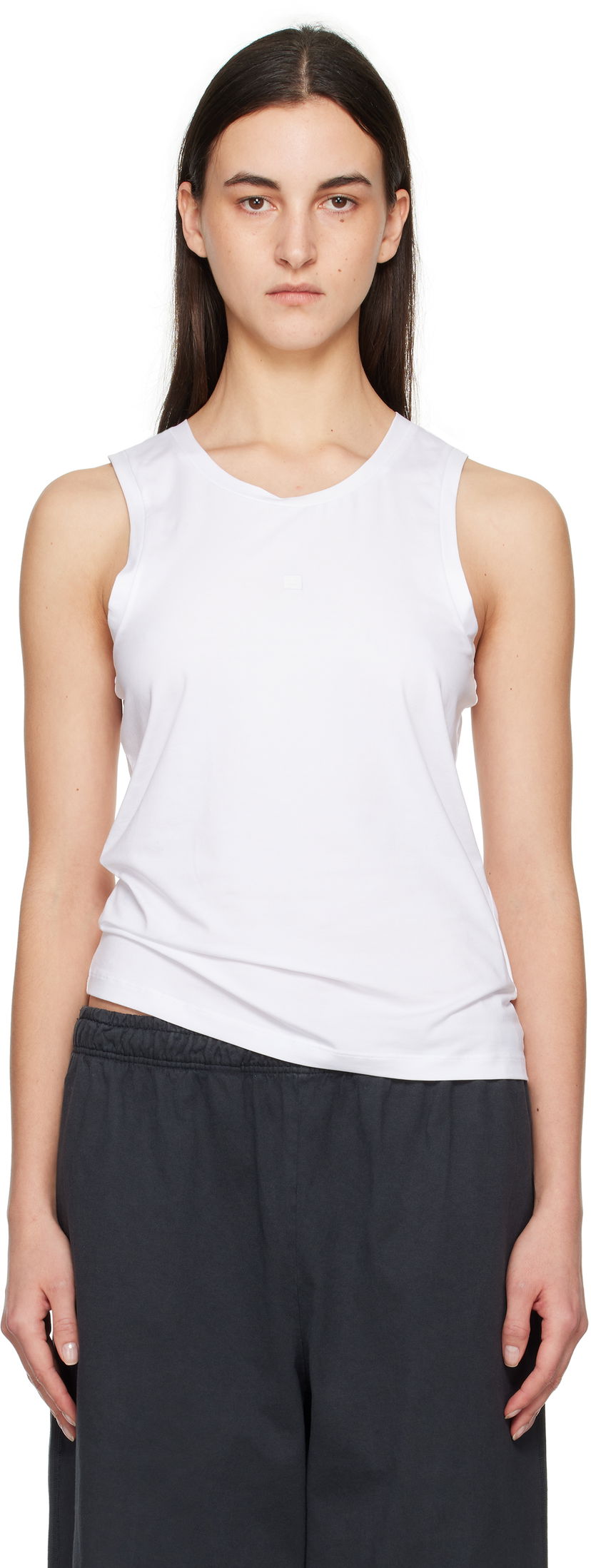 Tankkitoppi Acne Studios Acne Studios Jersey Tank Top Valkoinen | CL0314-