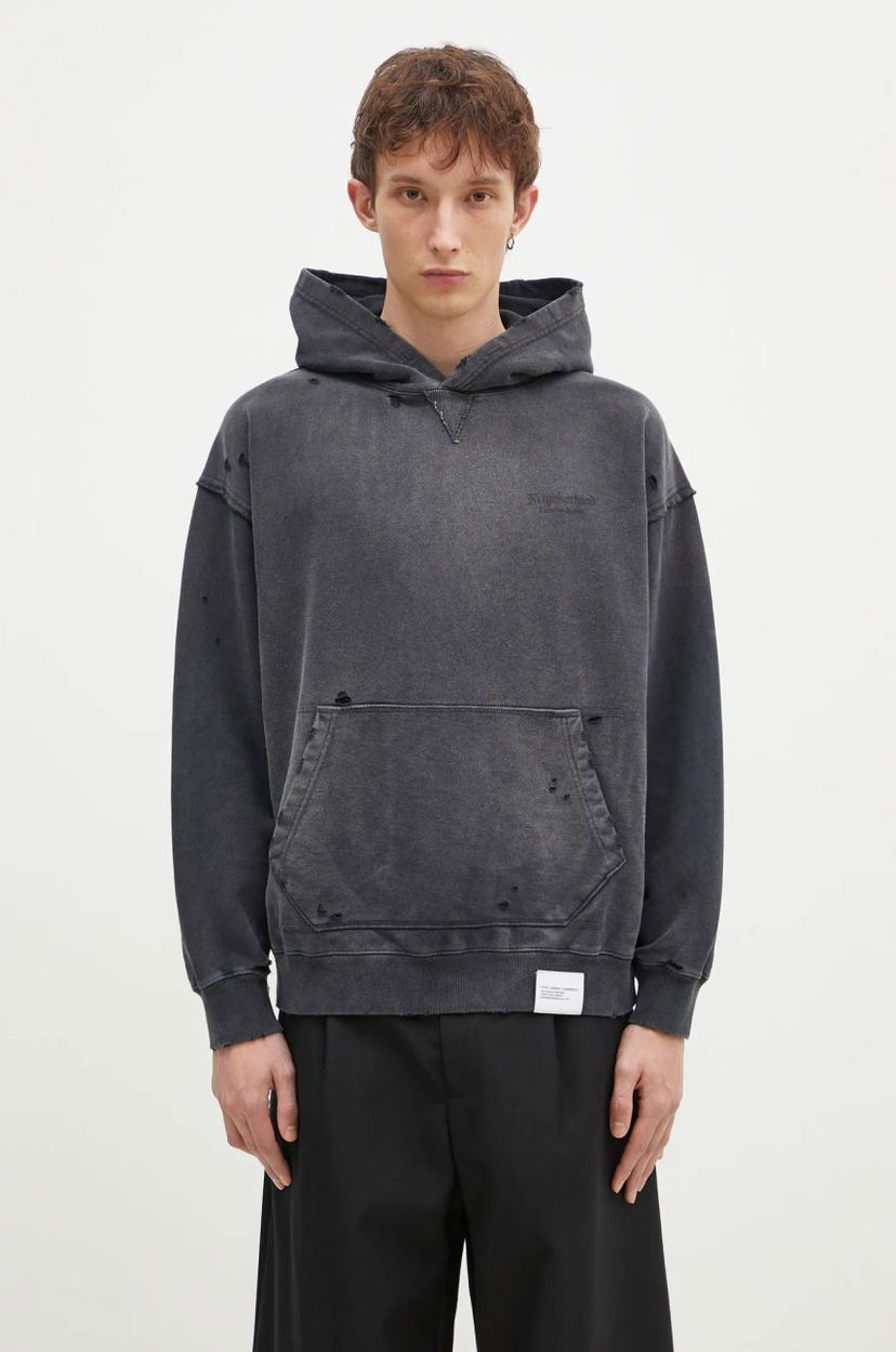 Huppari Neighborhood NEIGHBORHOOD Distressed Hoodie Harmaa | 242OKNH.CSM02
