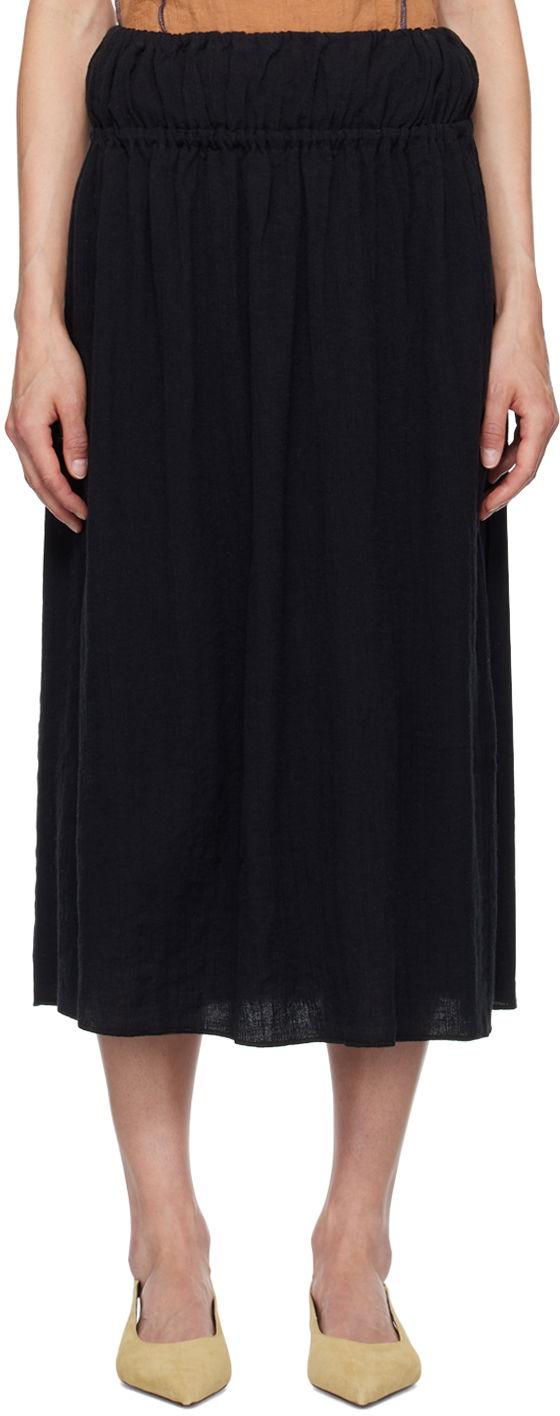 Hame Baserange Midi Skirt Musta | SKDI-CL-AU24