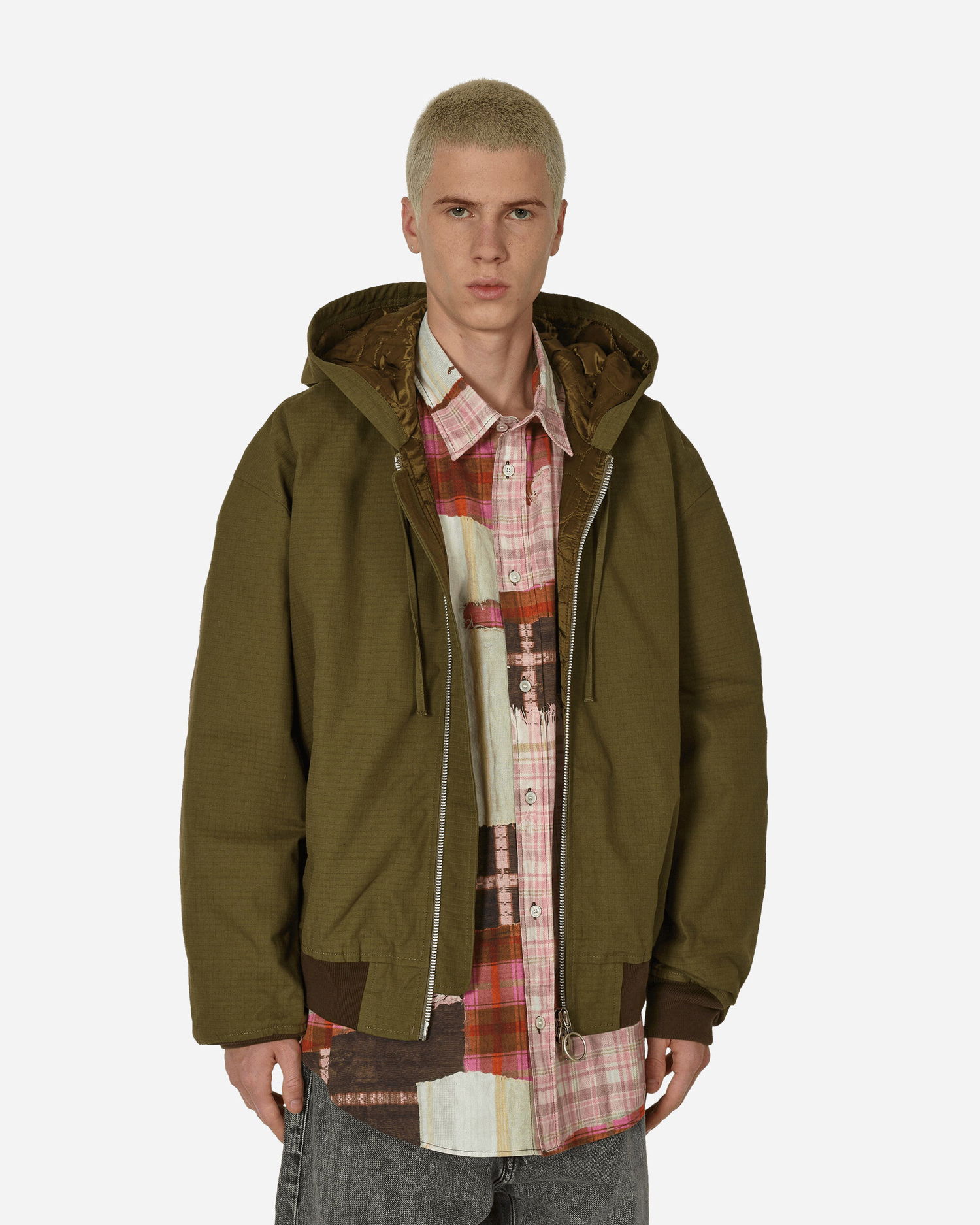 Takki Acne Studios Ripstop Padded Jacket Vihreä | B90754- AB7, 0