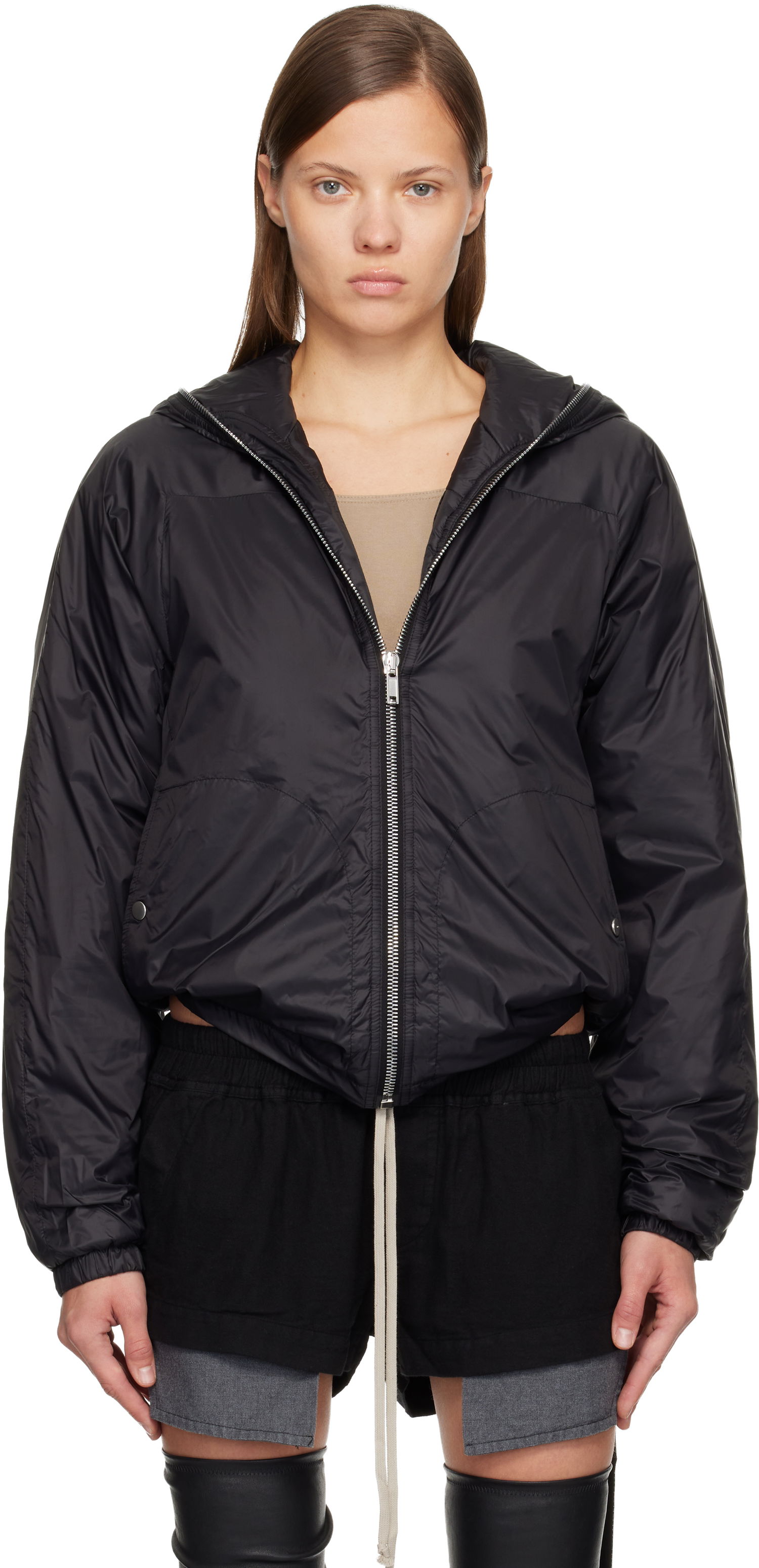 Tuulitakki Rick Owens DRKSHDW Concordians Sealed Windbreaker Jacket Musta | DS02E7720 NP, 0