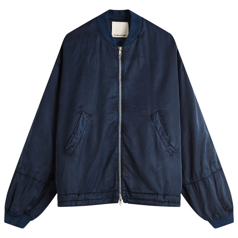 Bomber-takki YMC Basement Bomber Jacket, Size Medium Tummansininen | Q5YMA-40