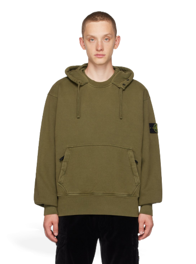 Huppari Stone Island Garment-Dyed Hoodie Vihreä | 791566455