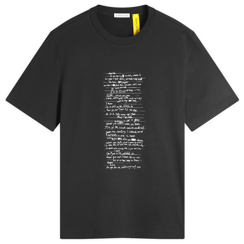 T-paita Moncler Genius x Willow Smith Black T-Shirt Size Large Musta | 09T-8C00002-89AHD-999
