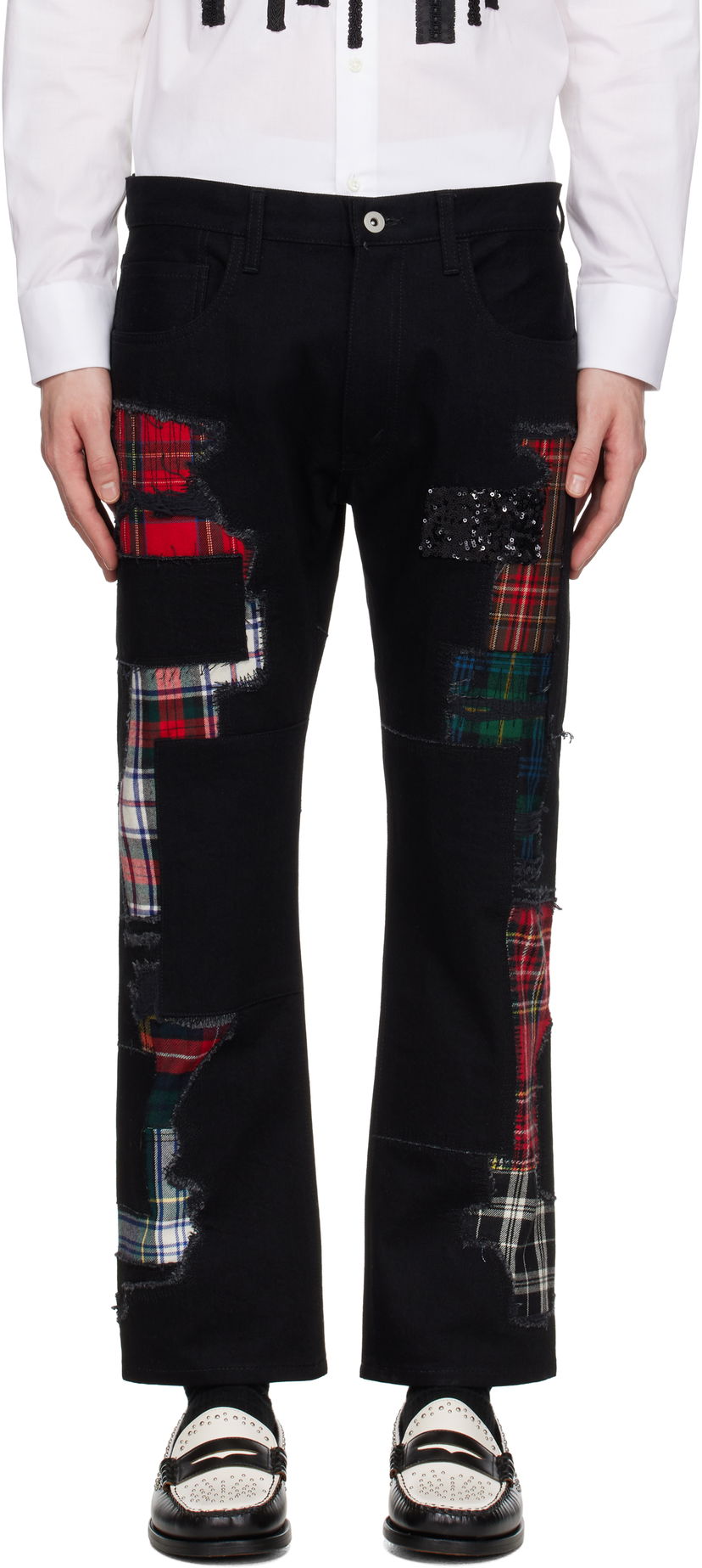 Jeans Junya Watanabe Junya Watanabe Patchwork Jeans Musta | WO-P006-051