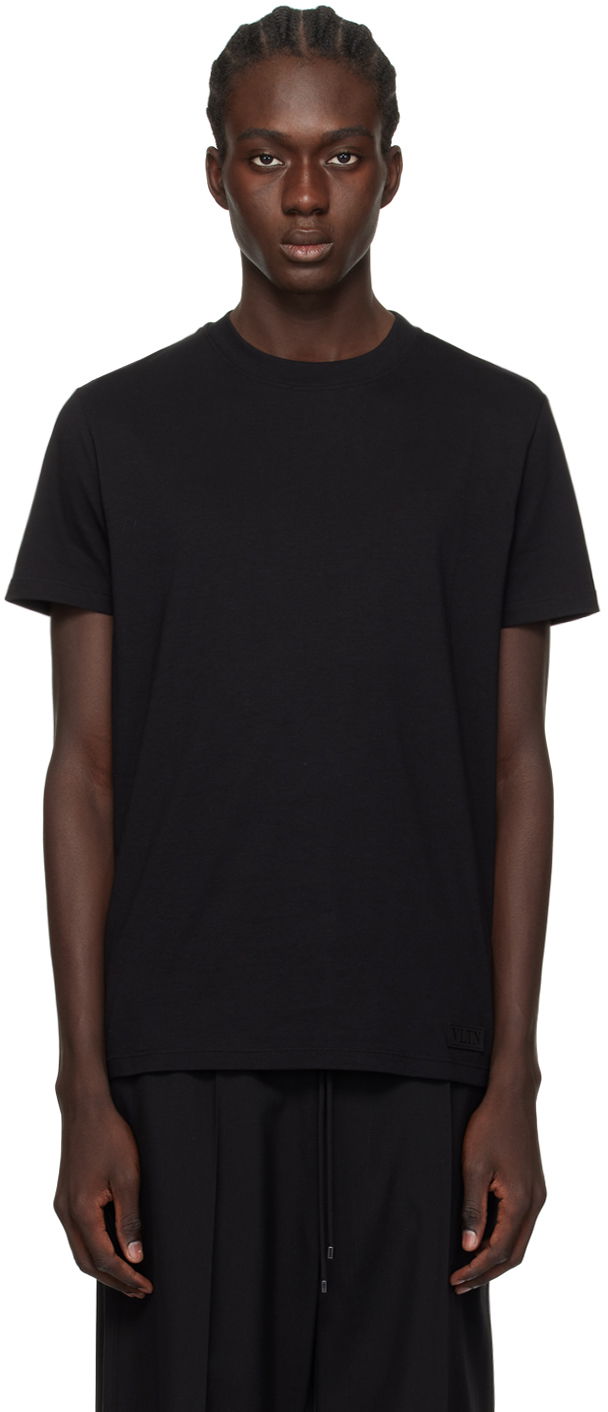 T-paita Valentino Black Patch Musta | 4V3MG08Y9WG, 0