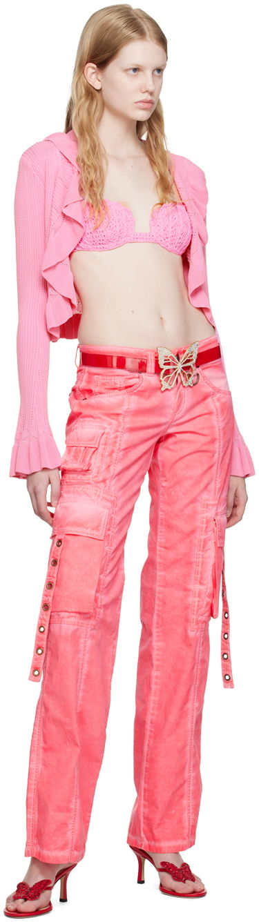 Cargo housut Blumarine Scalloped Bra Vaaleanpunainen | P344M023A, 3