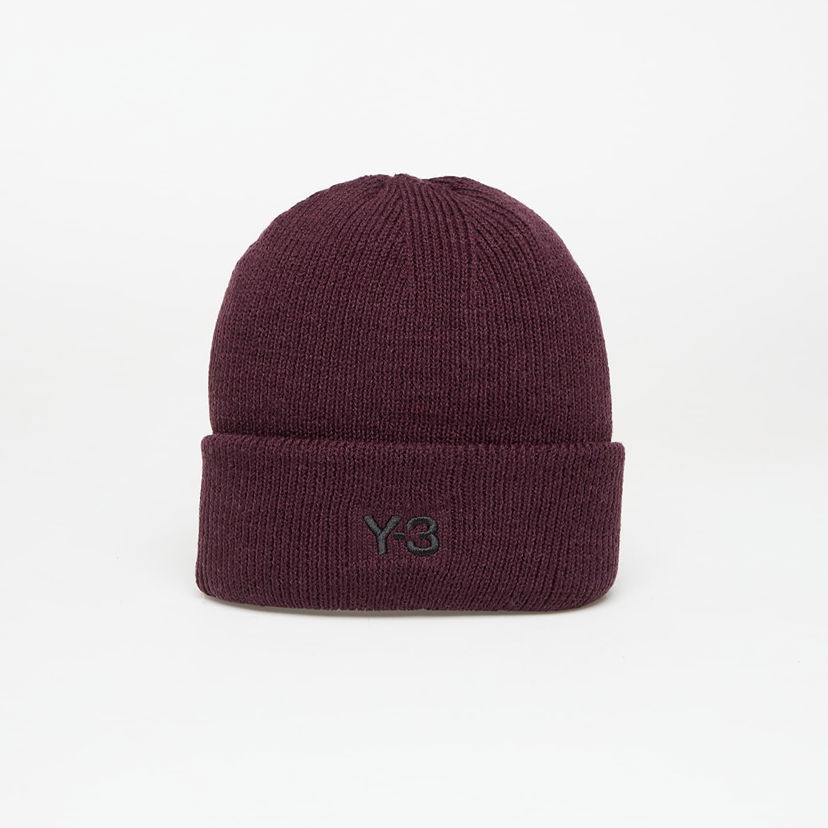 Pipo Y-3 Cl Beanie Shadow Maroon Universal Burgundia | KC0446
