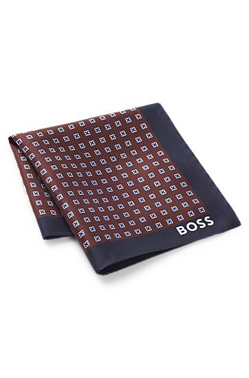 Huivi BOSS Silk pocket square with geometric digital print Monivärinen | 50551499, 1