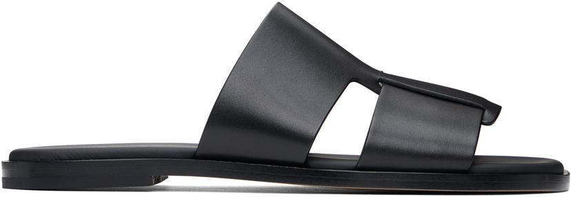 Tennarit ja kengät BOSS BOSS Buffed Leather Sandals Musta | 50539243