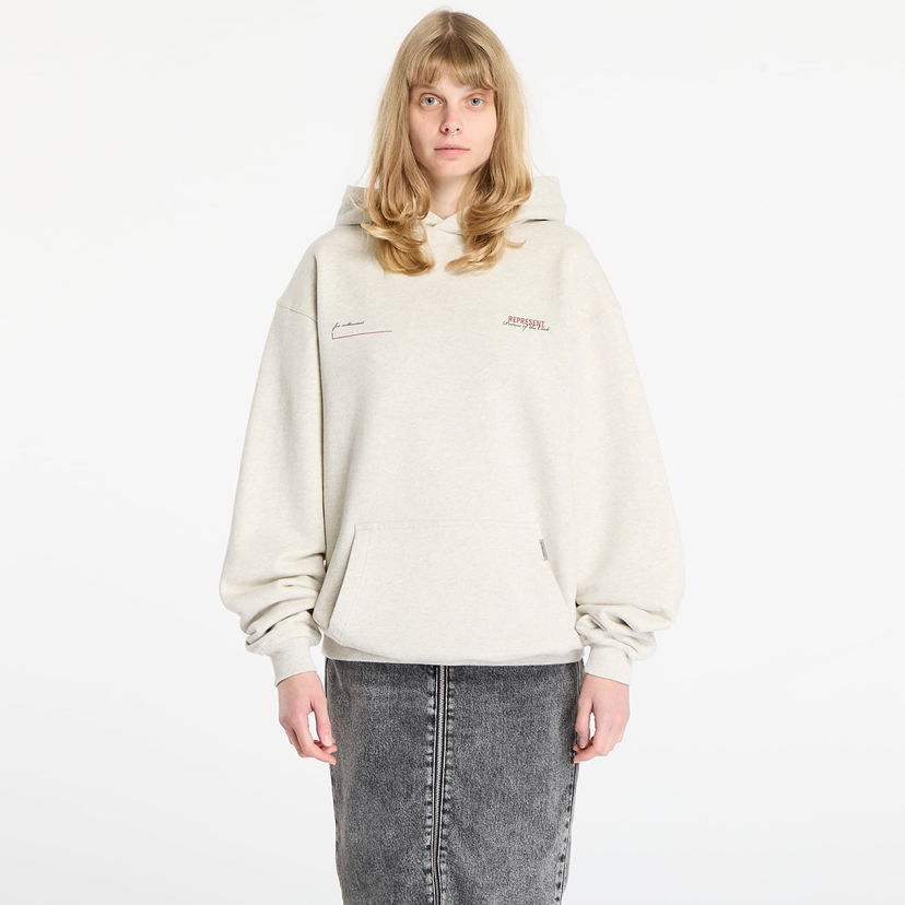 Huppari Represent Clo Patron Of The Club Oversized Pullover Hoodie Beige | MLM4270-30