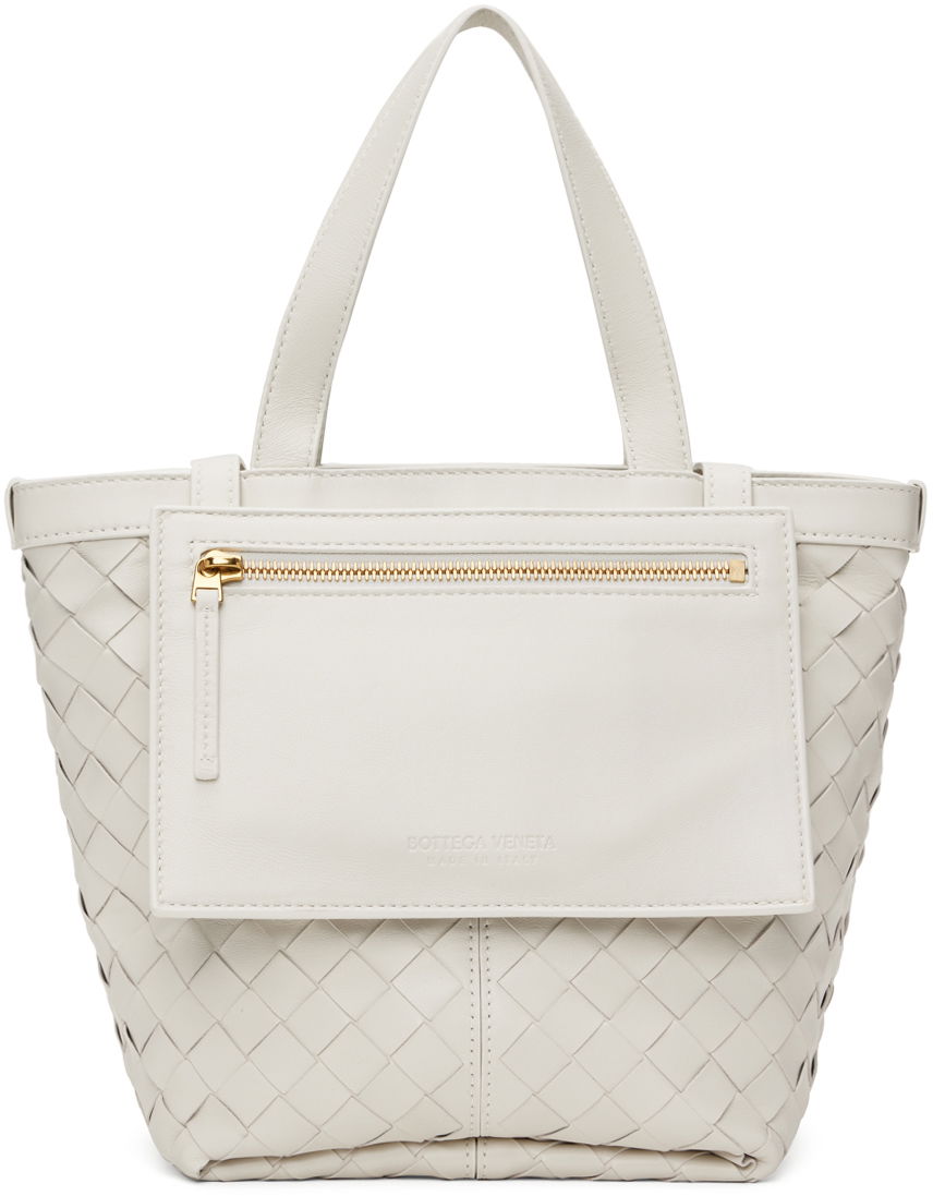 Kangaskassi Bottega Veneta Small Flip Flap Bag Valkoinen | 754916 VCPP1, 0