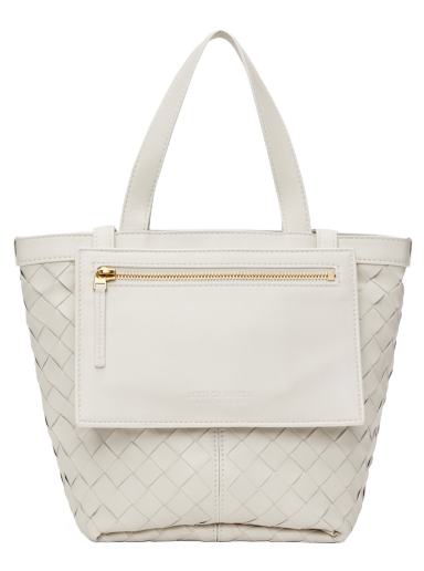 Kangaskassi Bottega Veneta Small Flip Flap Bag Valkoinen | 754916 VCPP1