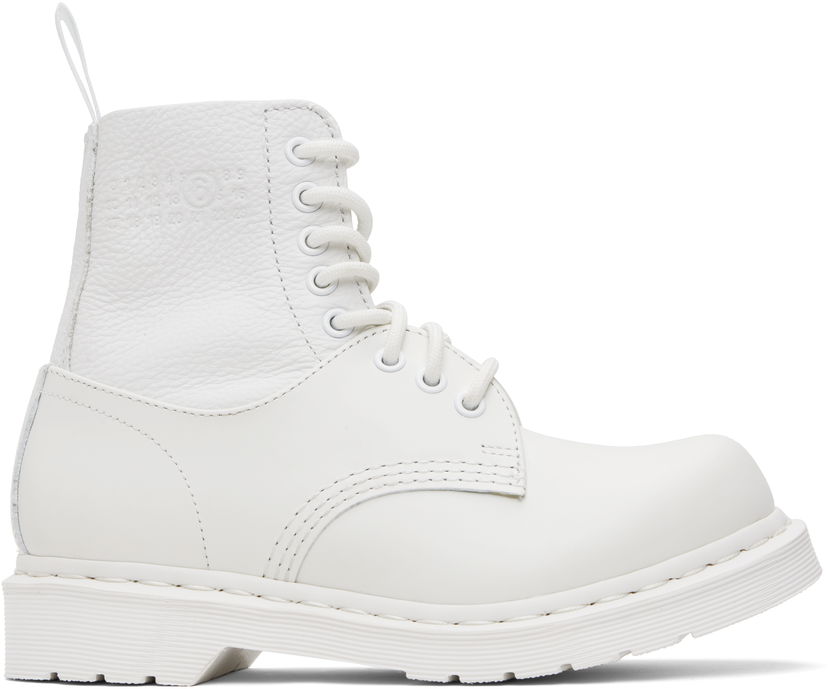 Tennarit ja kengät Maison Margiela MM6 Maison Margiela x Dr. Martens Edition 1460 Twist Boots Valkoinen | SH3WU0013 P7006