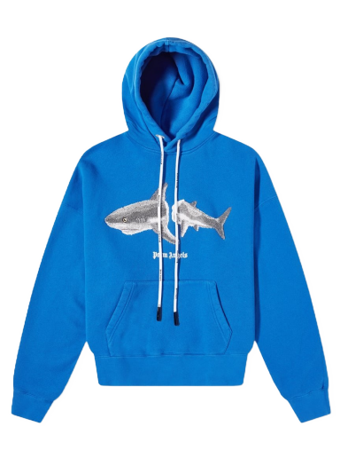 Huppari Palm Angels Shark Popover Hoody Sininen | PMBB058S22FLE0054509