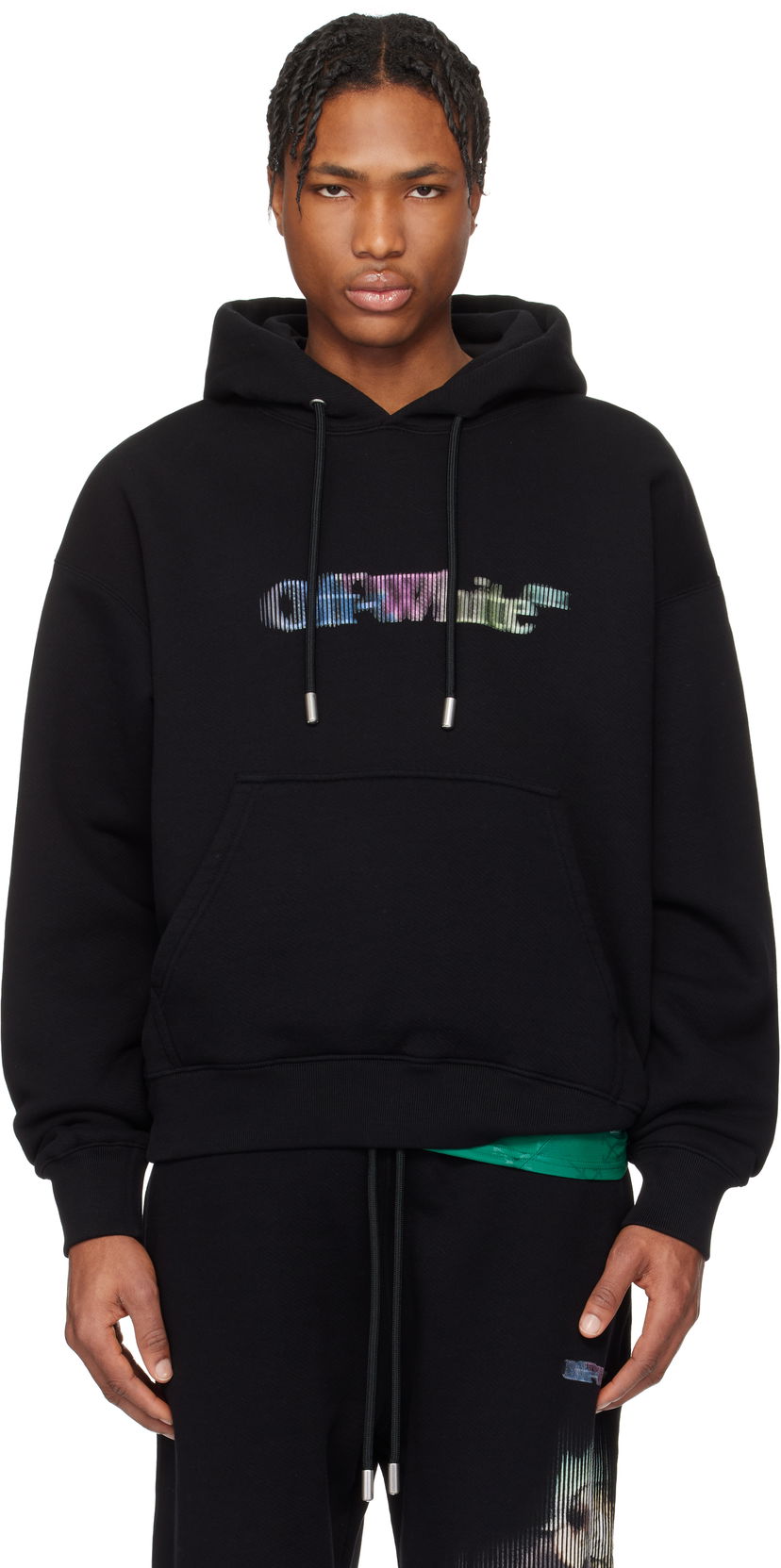 Huppari Off-White Off-White S. Matthew Hoodie Musta | OMBB085S25FLE00V1084