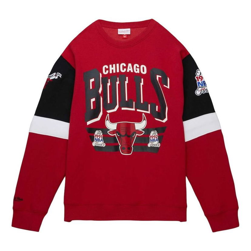 Villapaita Mitchell & Ness Mitchell & Ness NBA Chicago Bulls Crew Sweatshirt Punainen | FCPO3400-CBUYYPPPSCAR