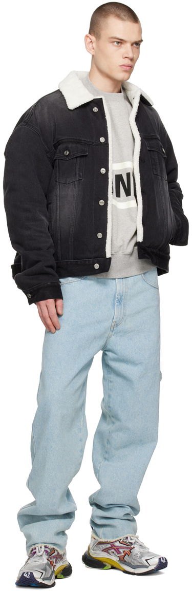 Takki We11done Oversized Faux-Shearling Jacket Musta | WD-DJ3-22-378-U-BK, 3