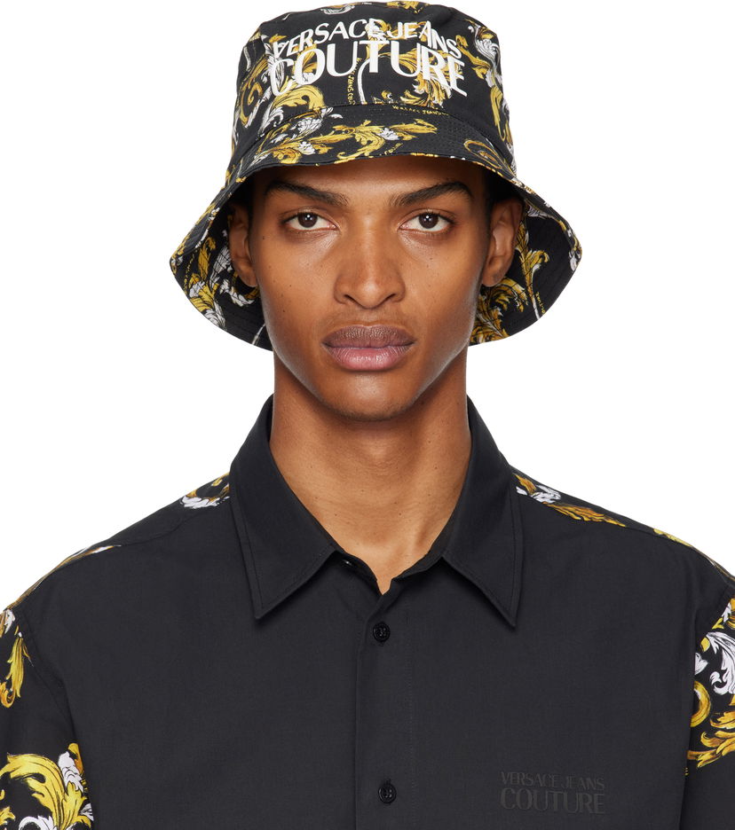 Hattu Versace Versace Jeans Couture Fisherman Bucket Hat Musta | E78GAZK06_EZG364