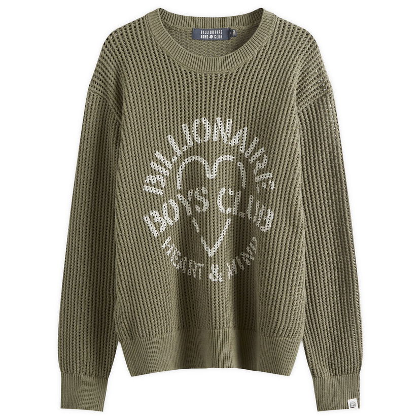 Villapaita BILLIONAIRE BOYS CLUB Heart & Mind Stencil Vihreä | B24224-GR