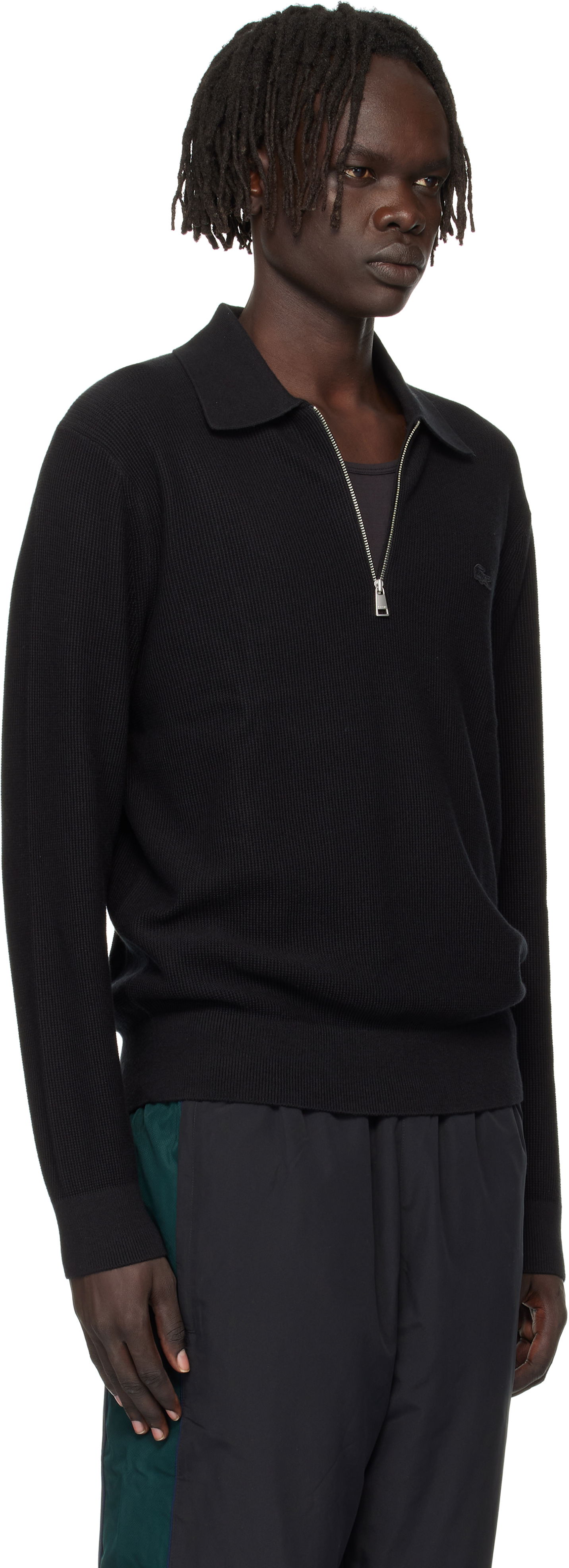 Poolopaita Lacoste Lacoste Half-Zip Polo Musta | AH5187_031, 1