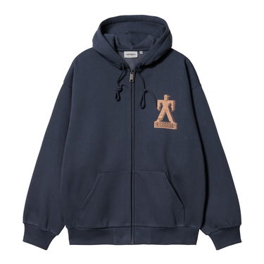 Takki Carhartt WIP Hooded Built Sweat Jacket Tummansininen | I032469_01_XX, 6