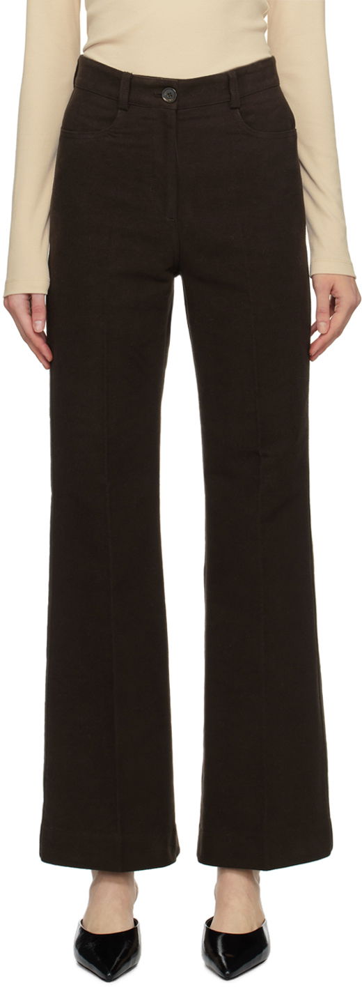 Housut TOTEME TOTEME Flared Trousers Ruskea | 241-WRB1058-FB0171