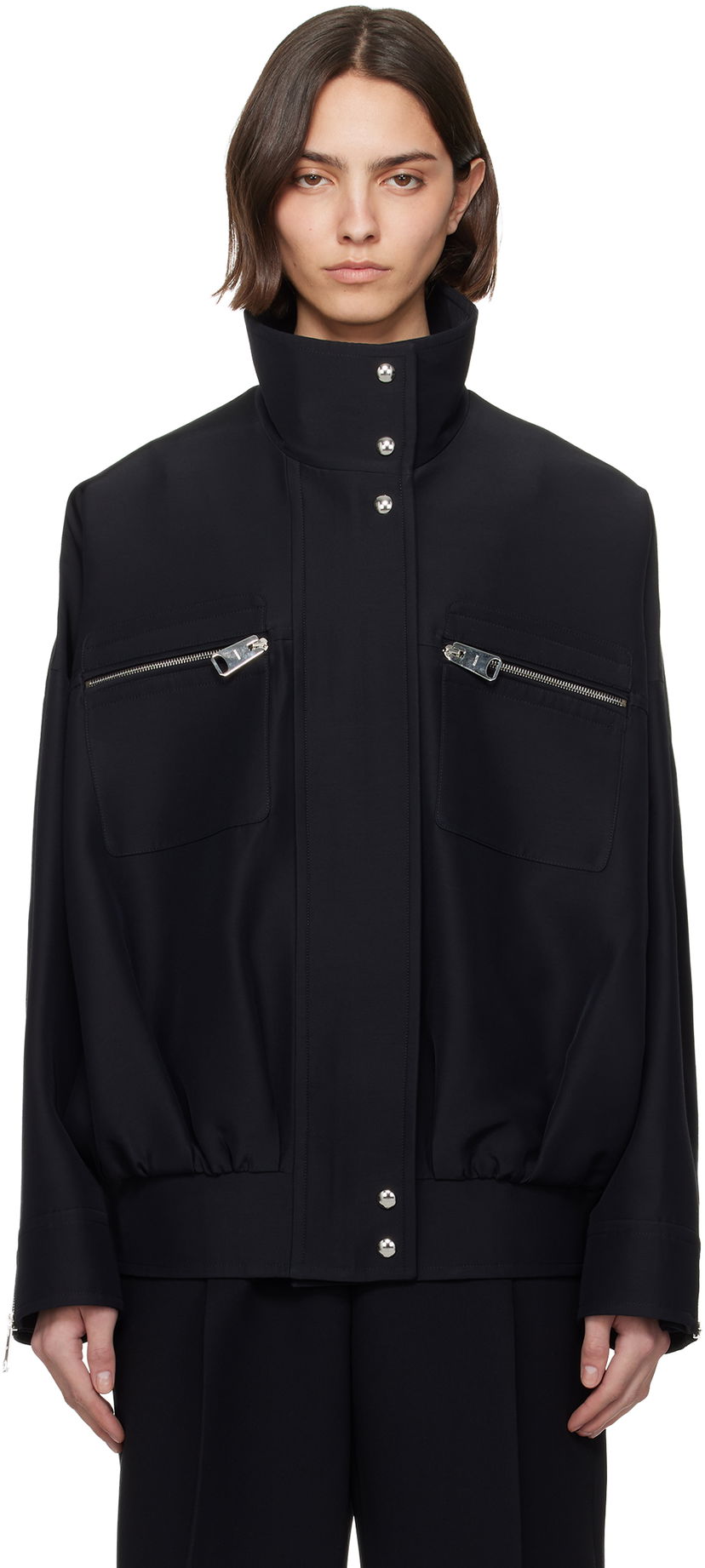 Takki Khaite Khaite Ayman Bomber Jacket Musta | 6168576
