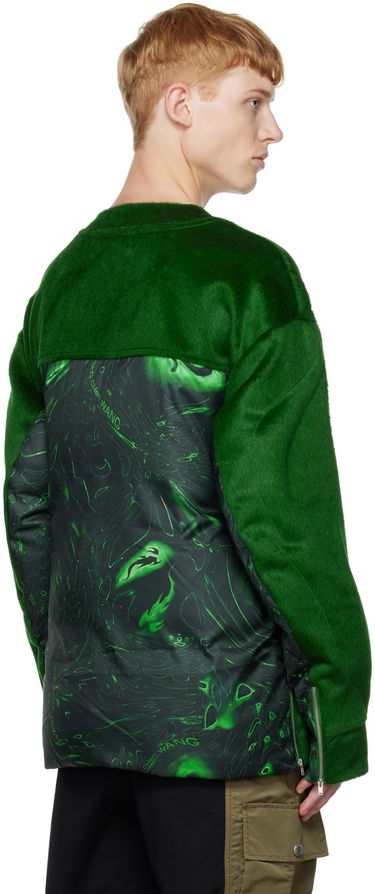 Villapaita Feng Chen Wang Feng Chen Wang Paneled Sweatshirt Vihreä | FUF14SS01, 2