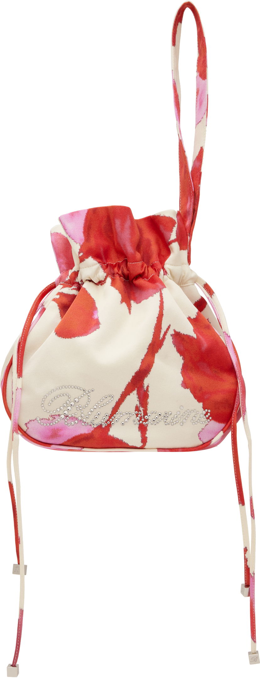 Käsilaukku Blumarine Blumarine Printed Satin Rhinestone Logo Pouch Monivärinen | P5HHW090A